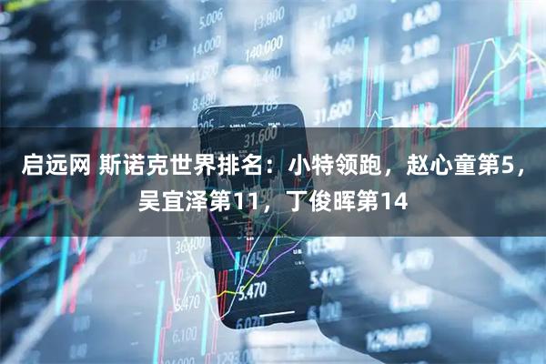 启远网 斯诺克世界排名：小特领跑，赵心童第5，吴宜泽第11，丁俊晖第14
